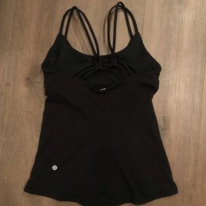 Almost new! Lululemon Black Strappy Tank Size 4